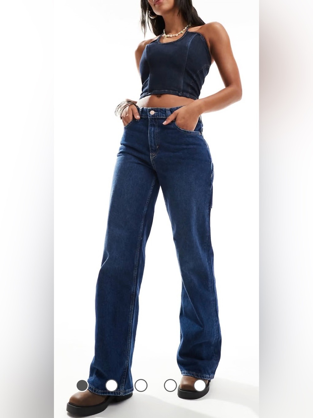 We The Free Tinsley Baggy High-Rise Straight Leg Jeans Women's Size 30